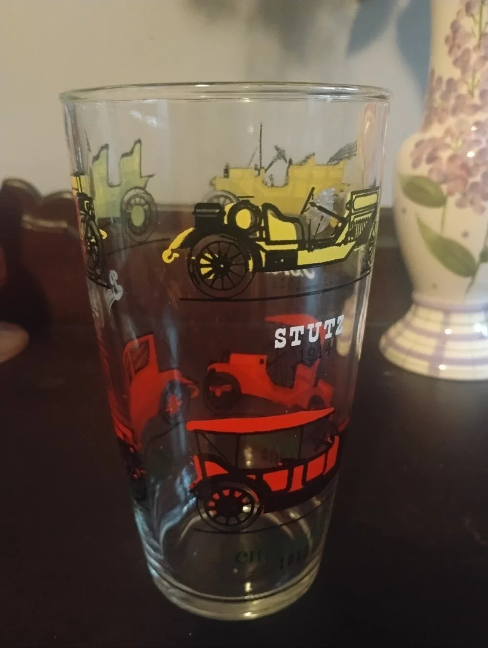 Vintage Antique Cars Tumbler Drinking Glass - Buick, Stutz, Ford, Studebaker